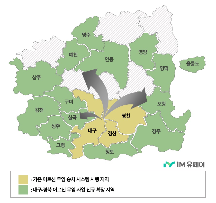 iM유페이 어르신 무임승차 경북 전역 확대